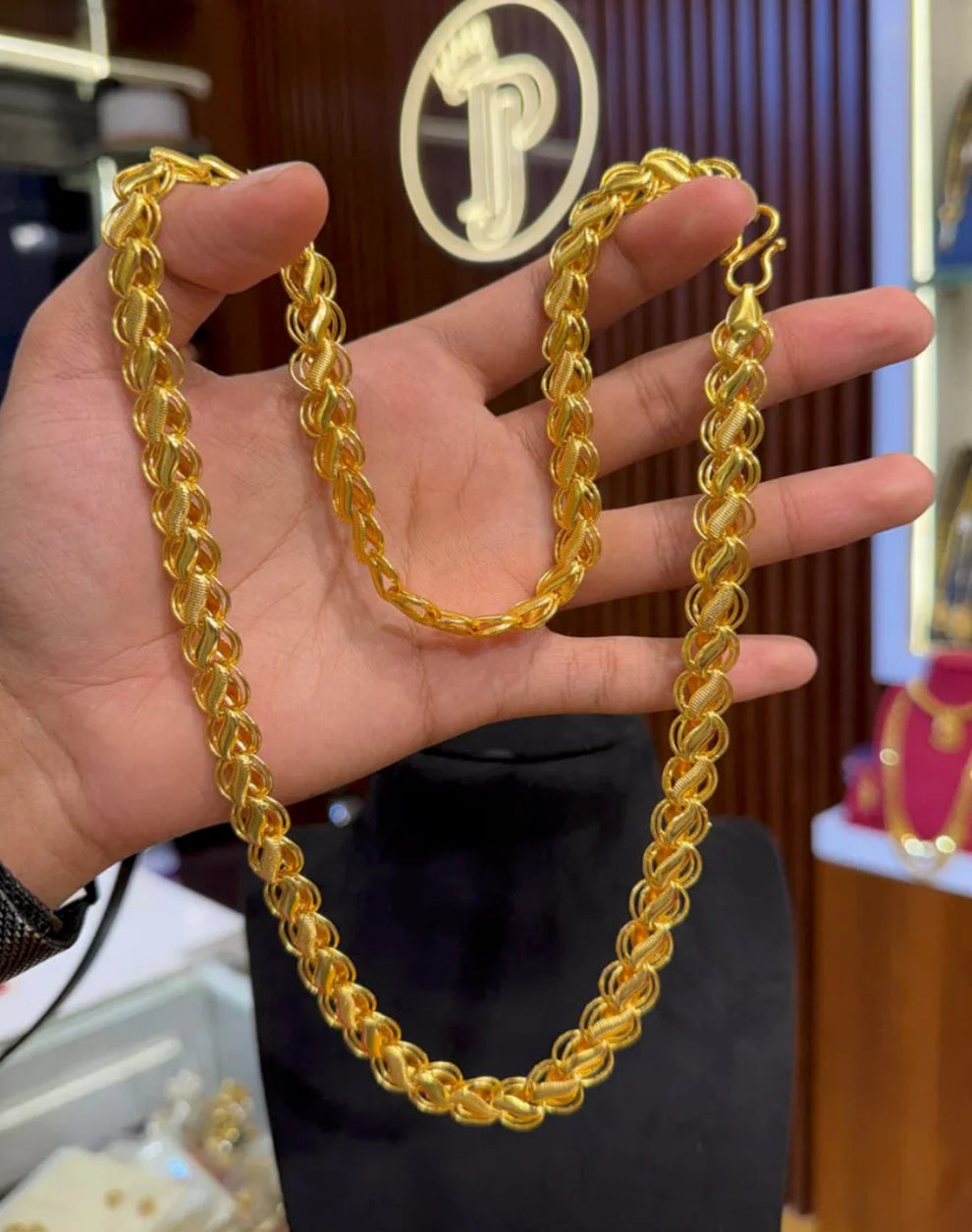Premium Lotus gold plated chain
