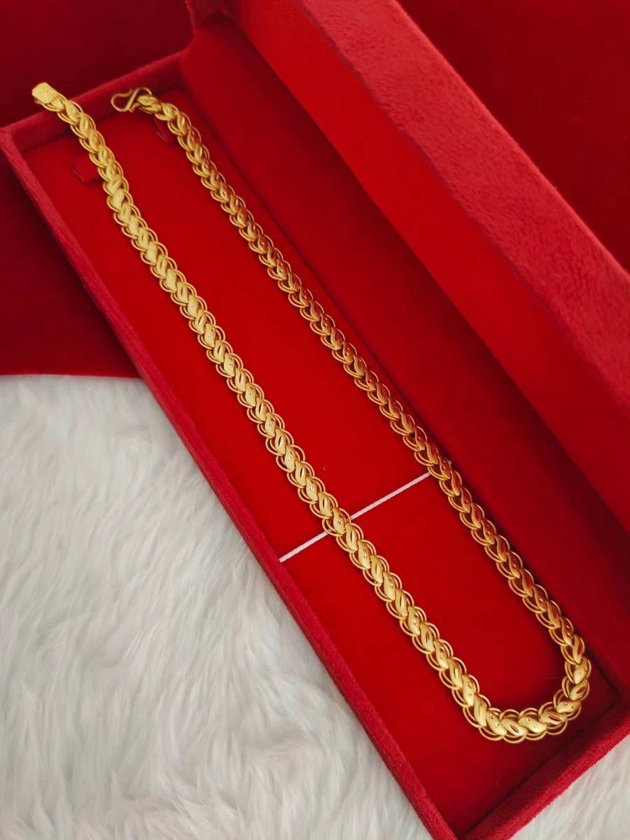 Premium Lotus gold plated chain