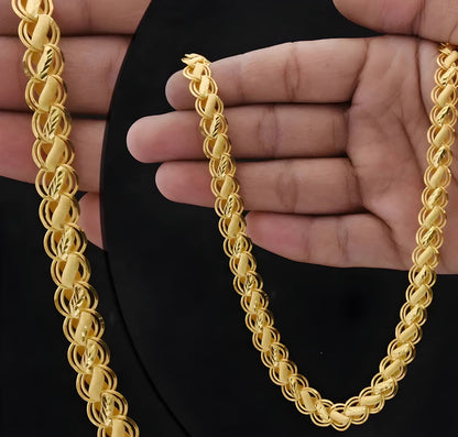 Premium Lotus gold plated chain